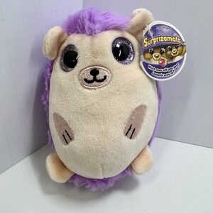 Surprizamals Baby Millie Mama Melanie Plush Purple‎ Hedgehog Stuffed Toy